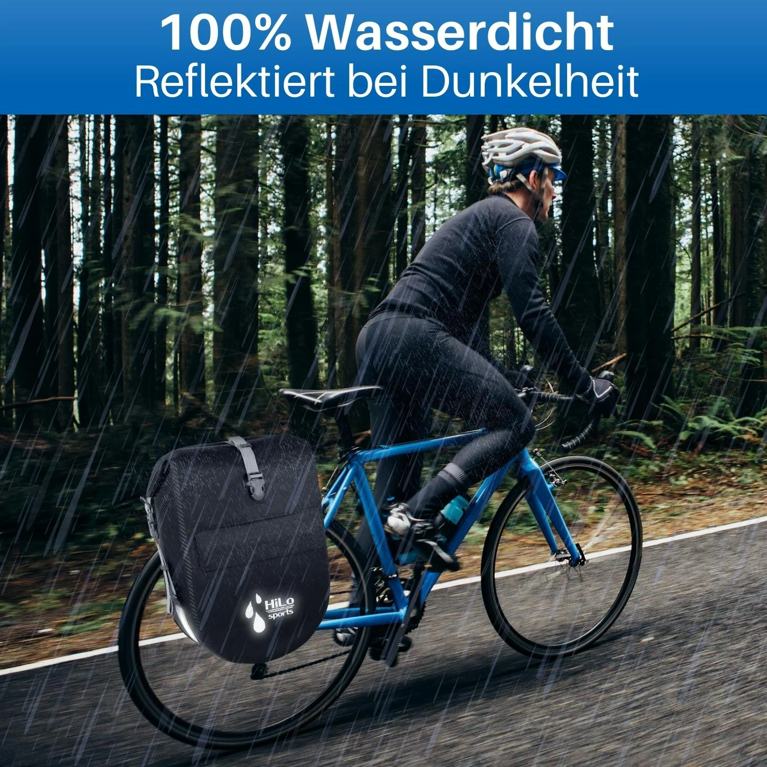 2 Stk Fahrrad Hinterradtasche wasserdicht 25L - Image 5