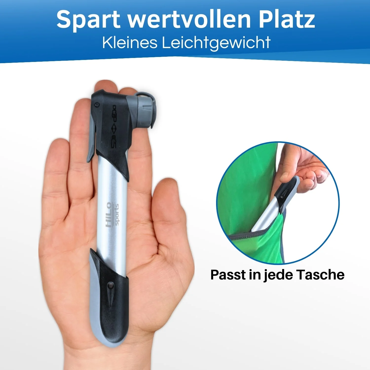 Fahrrad Minipumpe, Pocket Star Clever - Image 4