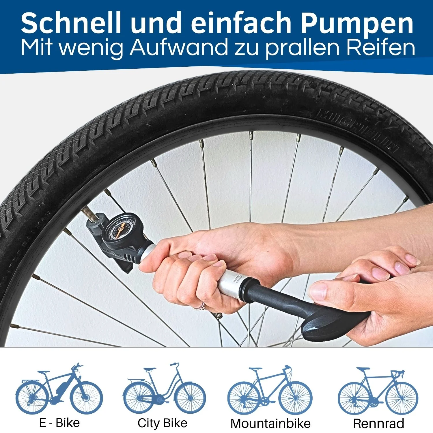 Fahrrad Minipumpe, Pointer - Image 3