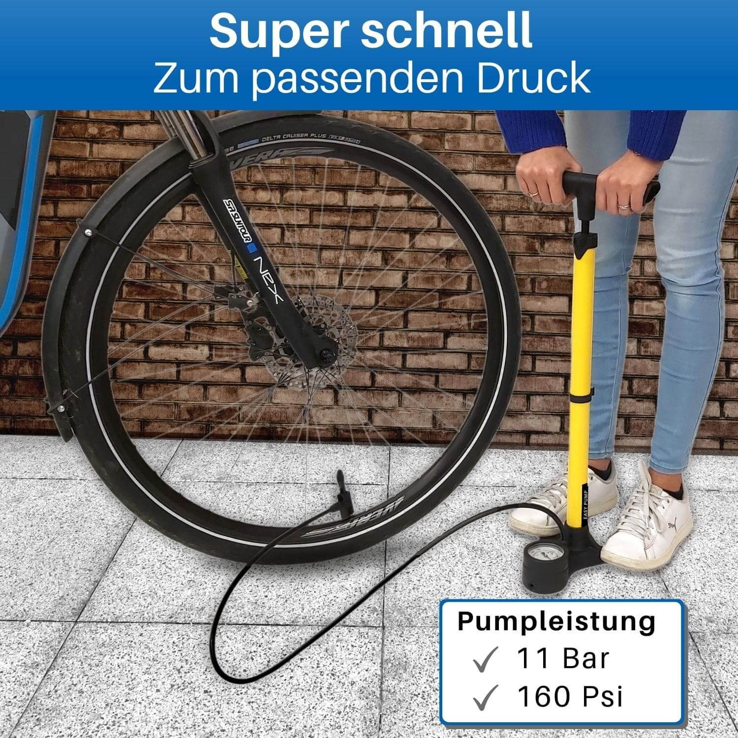 Fahrrad Standpumpe, Easy - Image 5