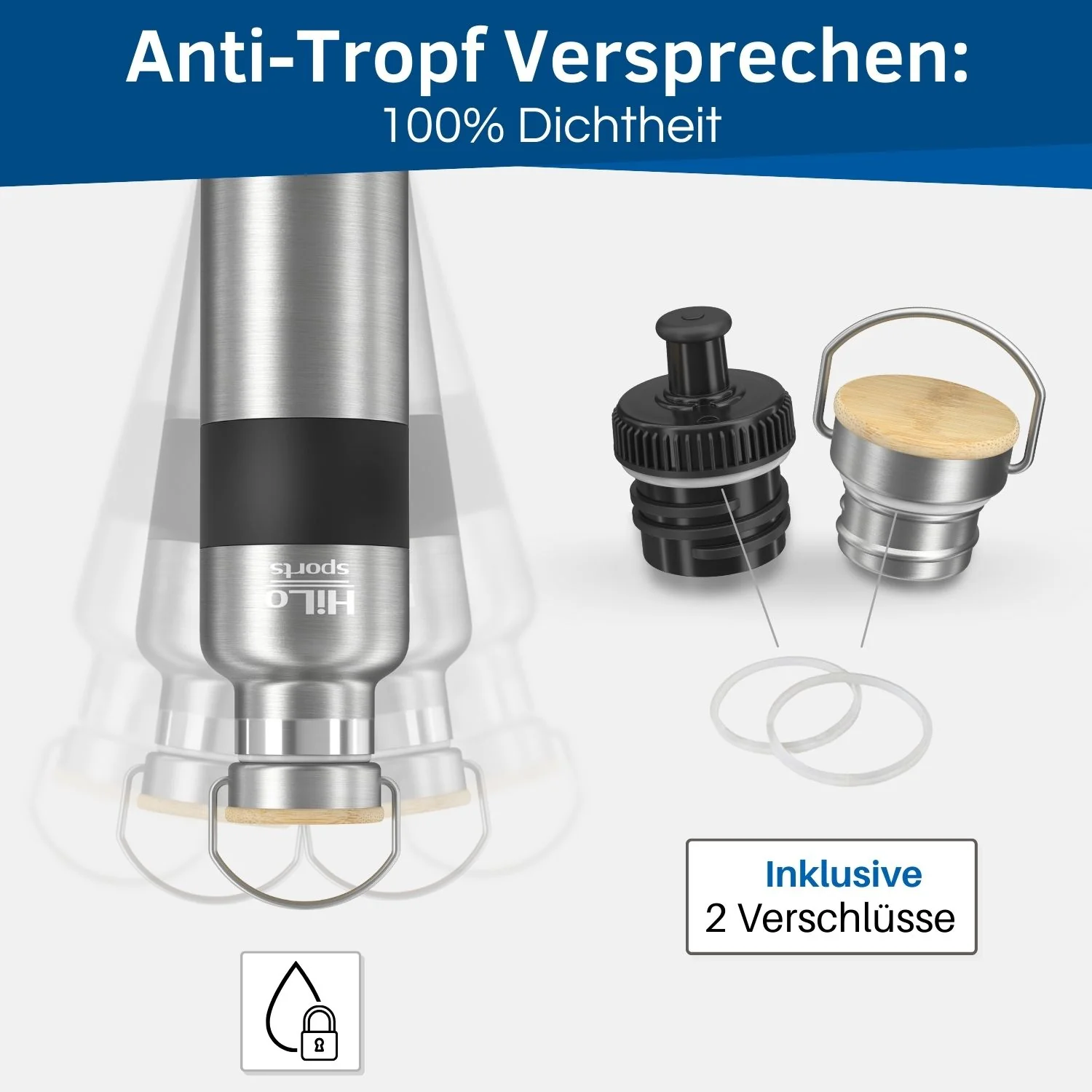 Isolierte Fahrrad Trinkflasche Edelstahl , 600ml - Image 5