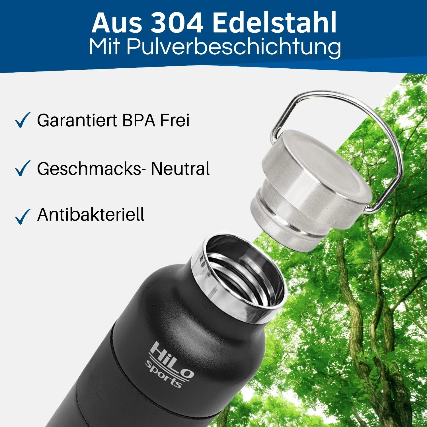 Isolierte Fahrrad Trinkflasche Edelstahl, beschichtet, 600ml - Image 6