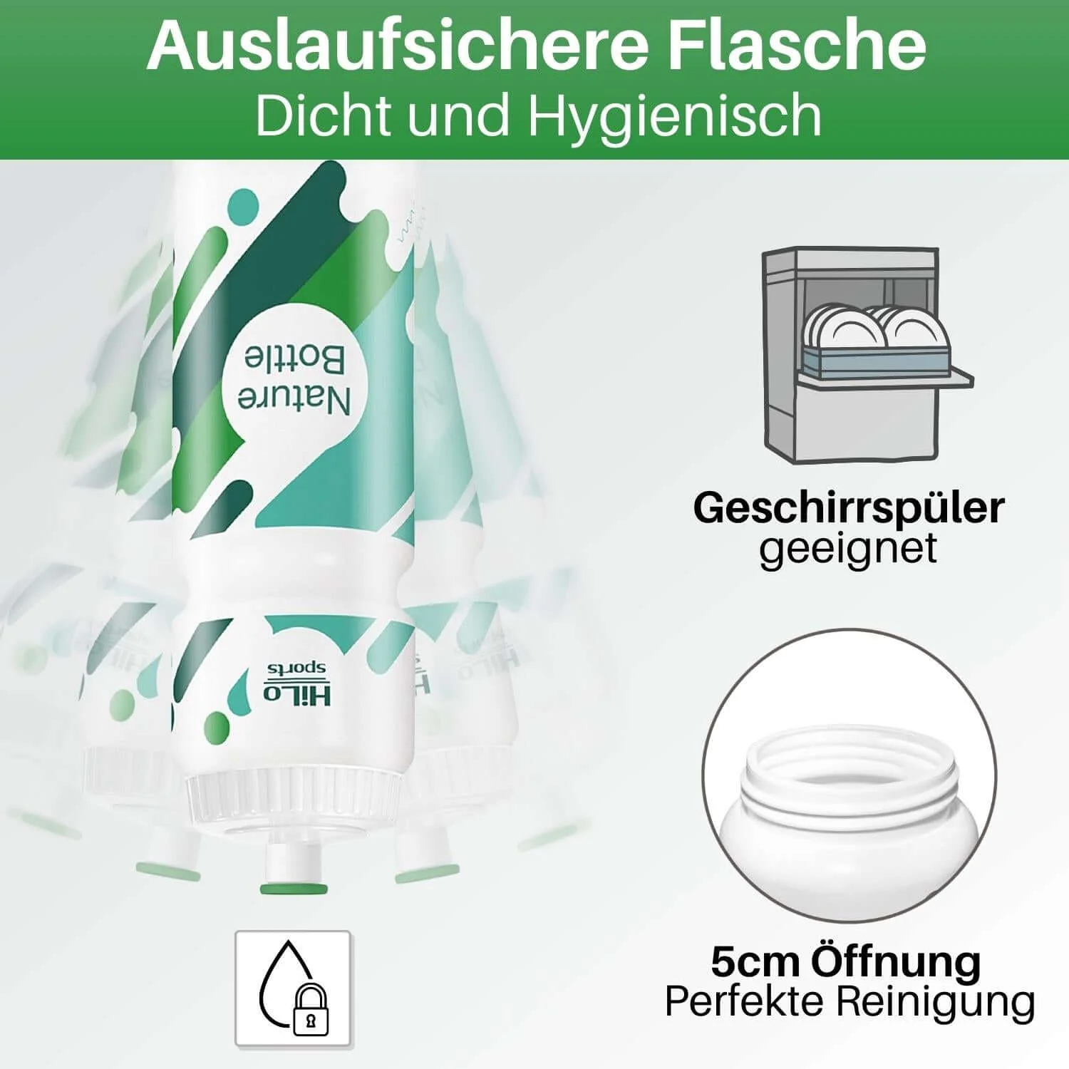 Fahrrad Trinkflasche Zuckerrohr, 750ml - Image 4