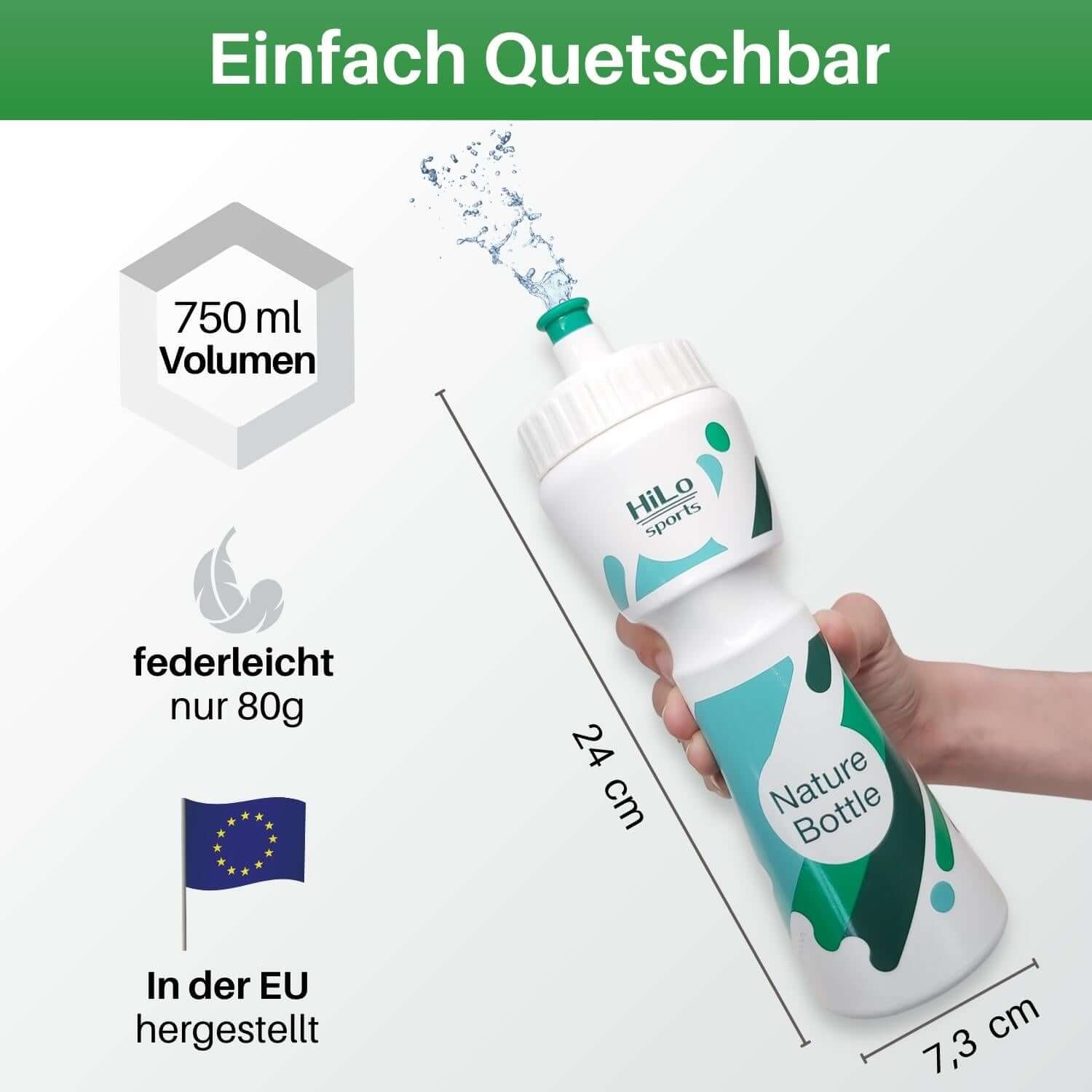 Fahrrad Trinkflasche Zuckerrohr, 750ml - Image 5