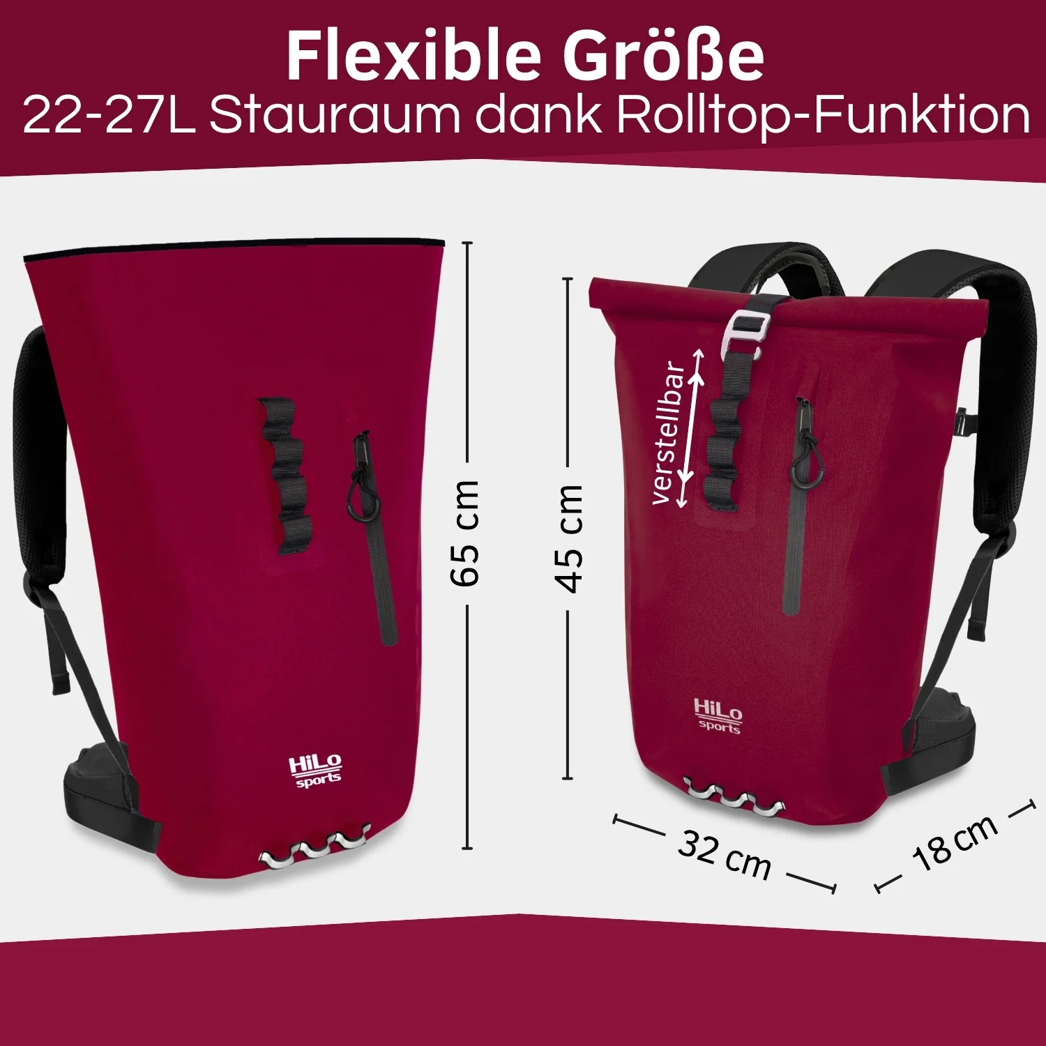 Wasserdichter Rolltop Rucksack "Urban 25" - V2.0 - Image 14