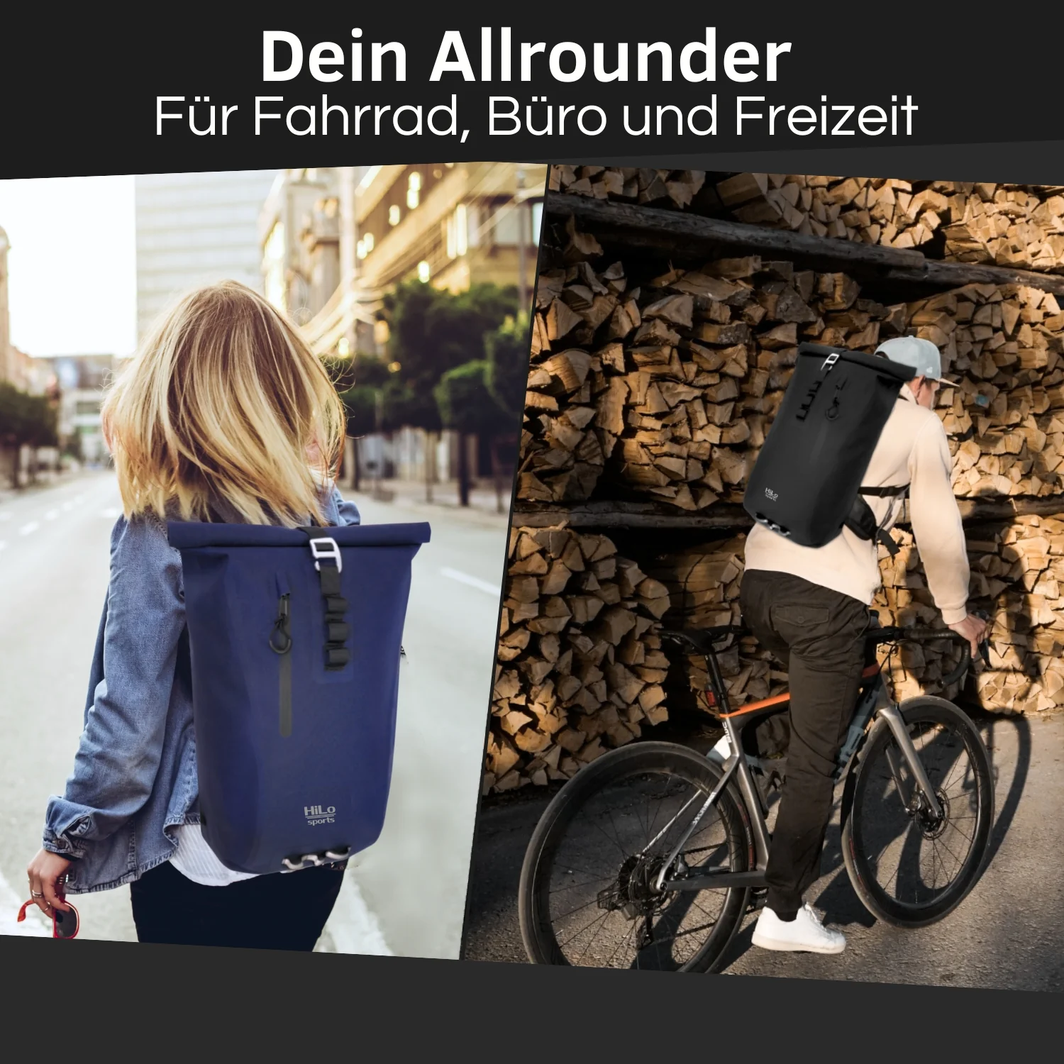 Wasserdichter Rolltop Rucksack "Urban 25" - V2.0 - Image 3